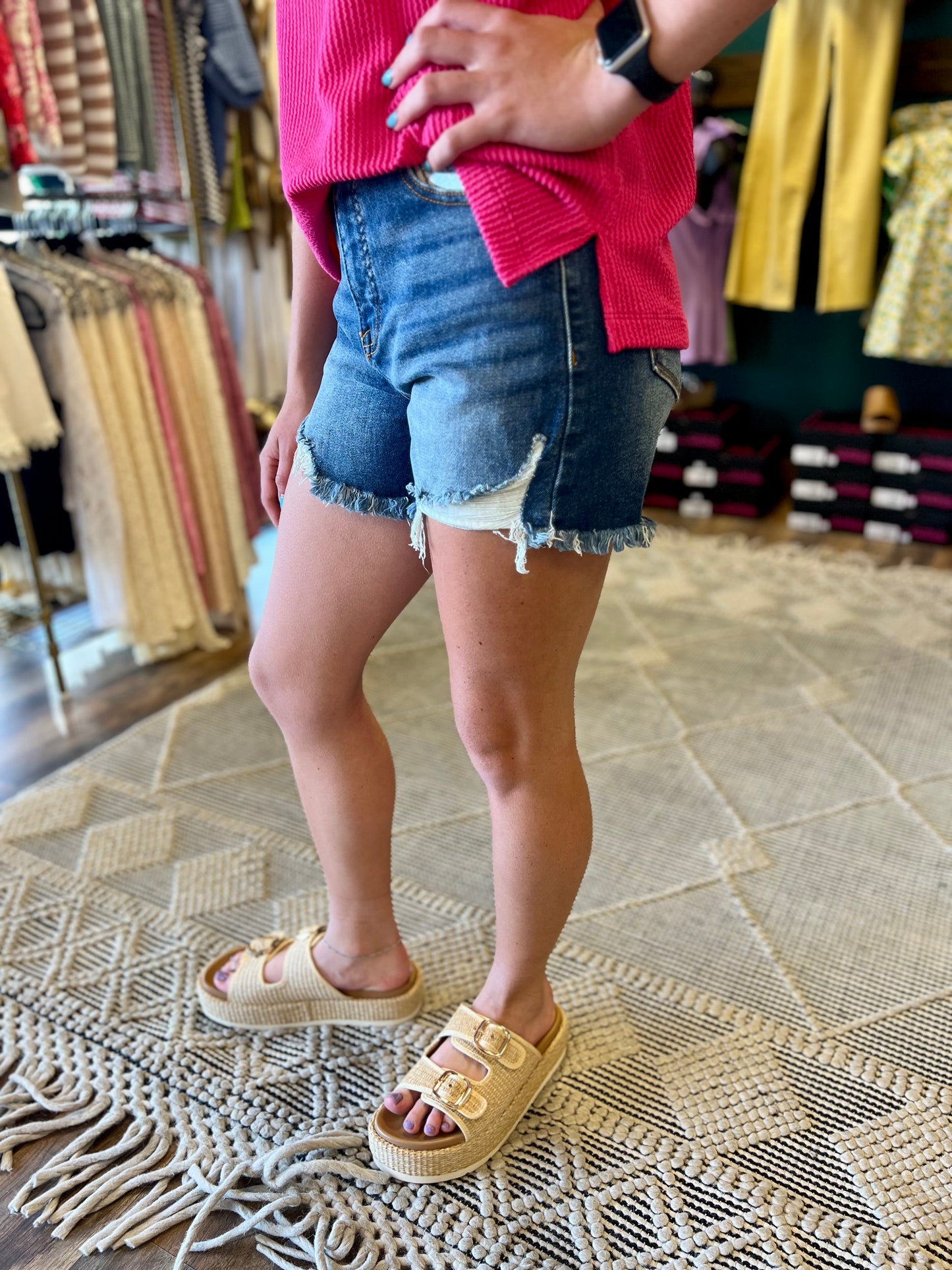 Side Step Hem Short