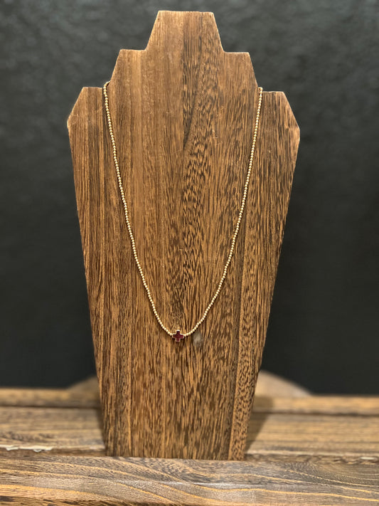 Dainty Gold Cross Necklace