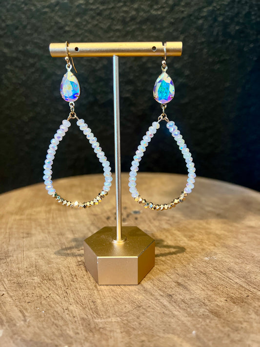 Iridescent Teardrop Earring
