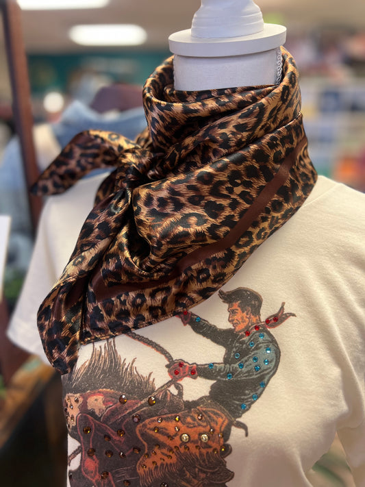 Chocolate Cheetah Wild Rag