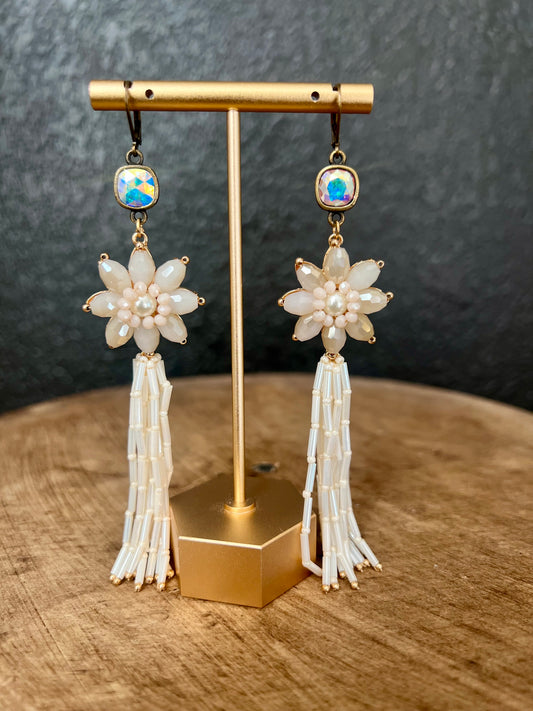 Flower Fringe Earring