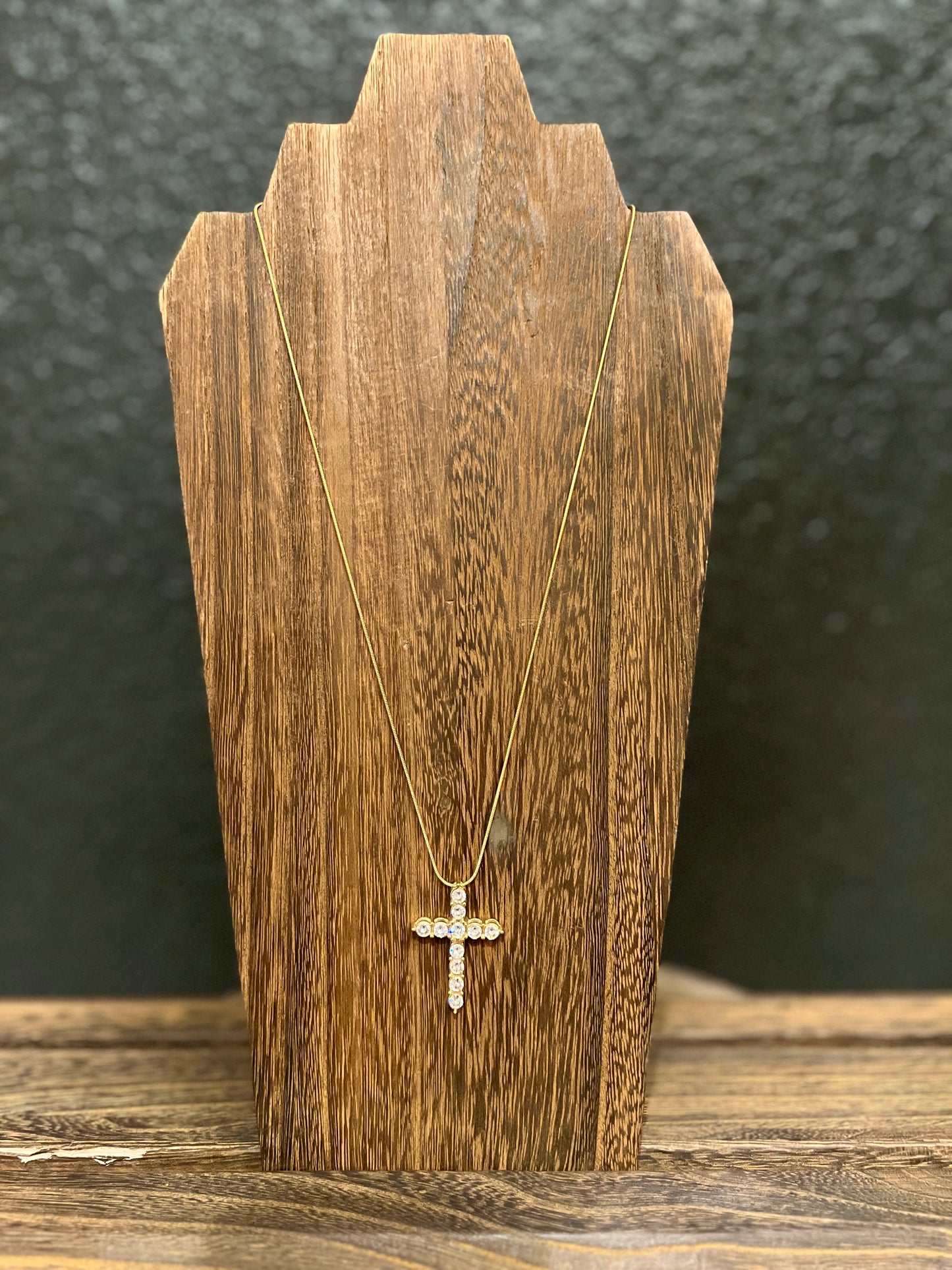 XL Diamond Cross Necklace