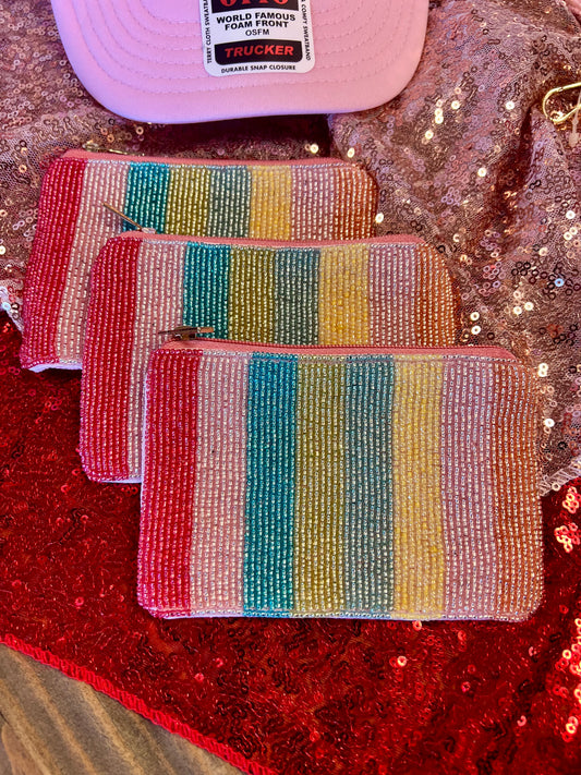 Stripe Coin Purse
