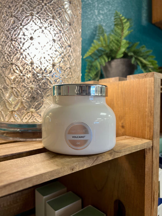 Volcano White 8 oz Candle