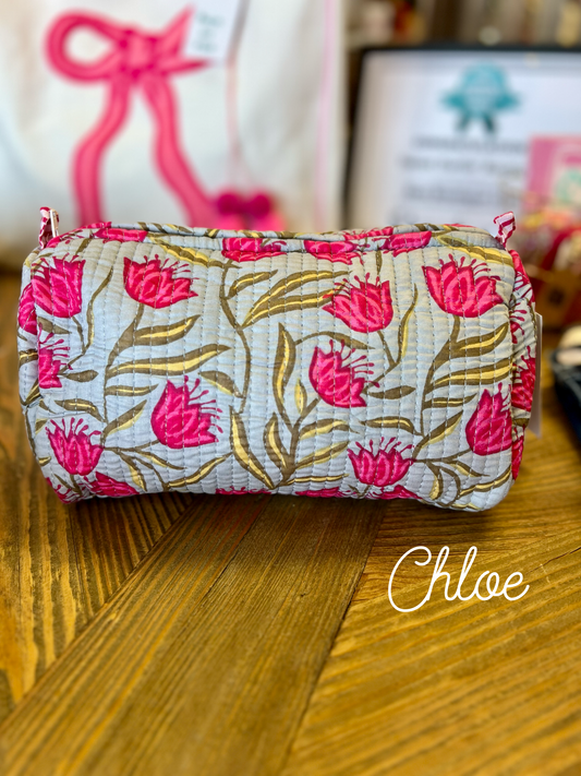 Quilted Cosmetic Bag