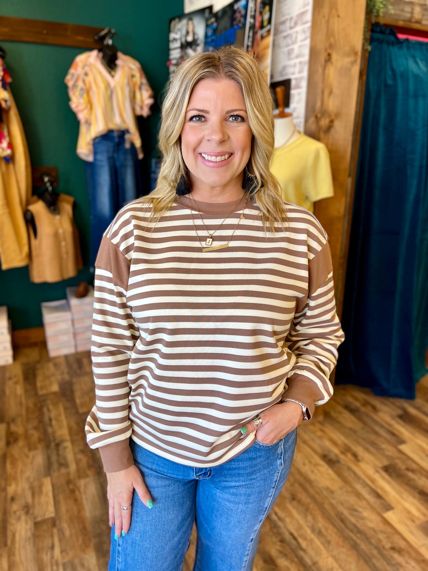Stripe Sweatshirt
