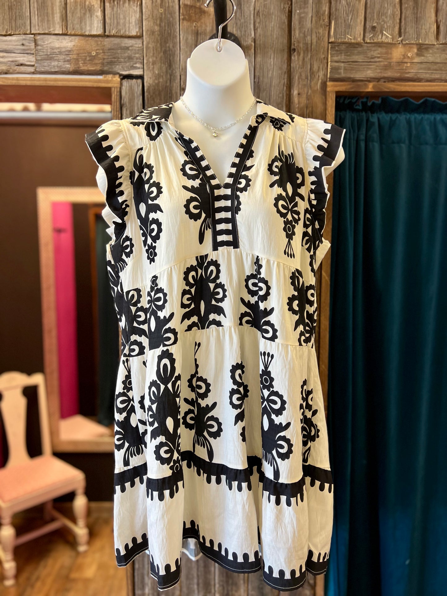 Ivory Filigree Dress