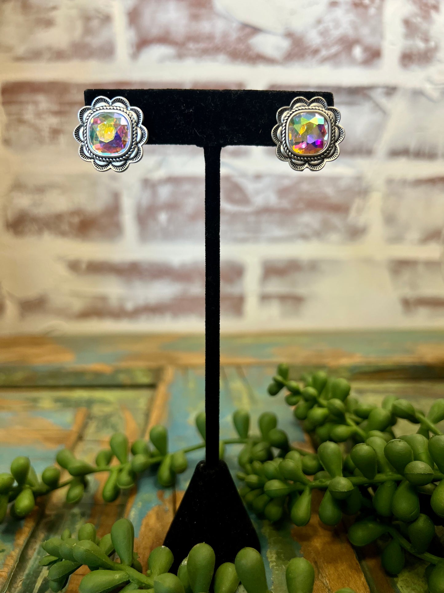 Concho Post Earring
