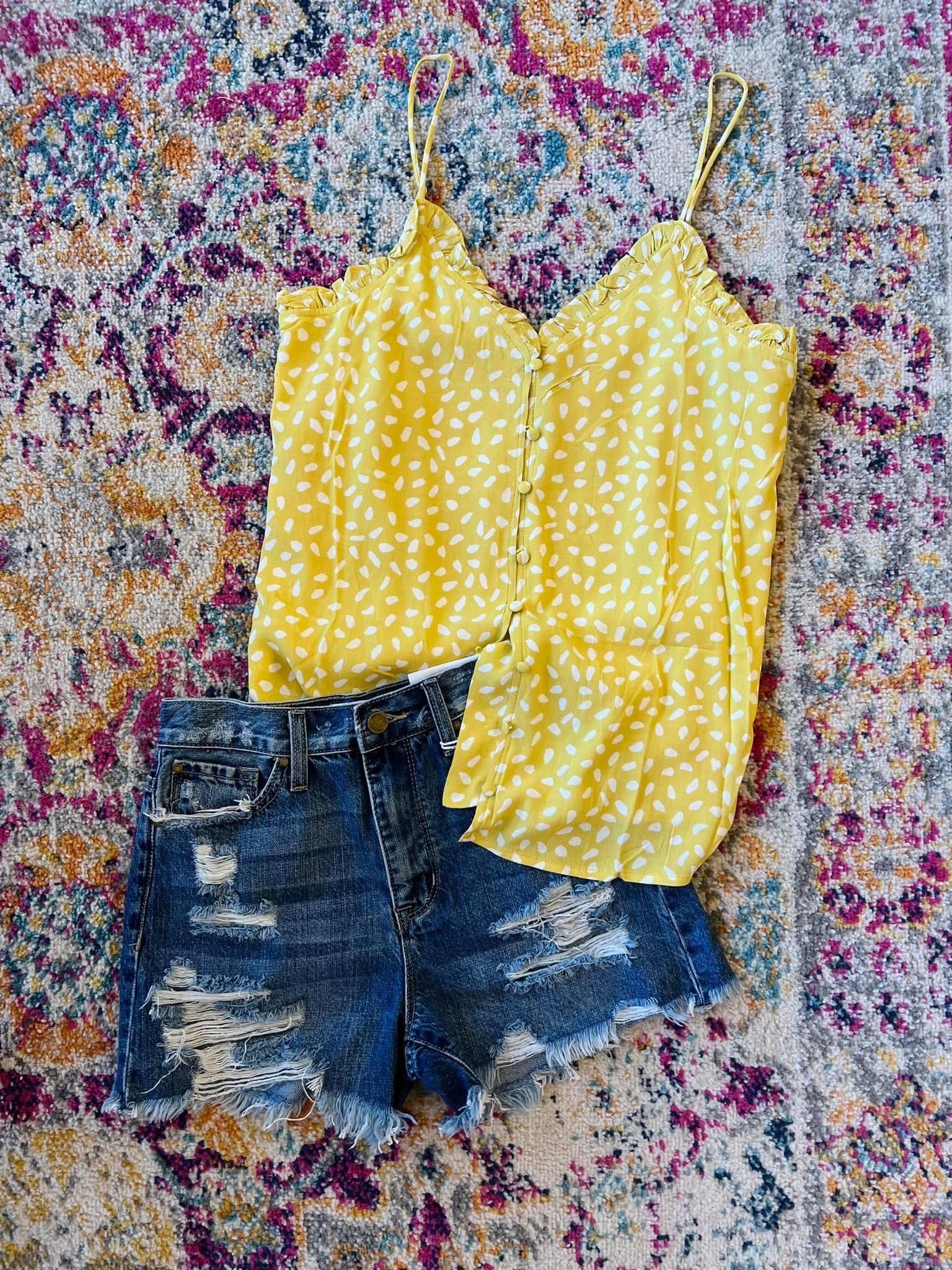mustard yellow cami