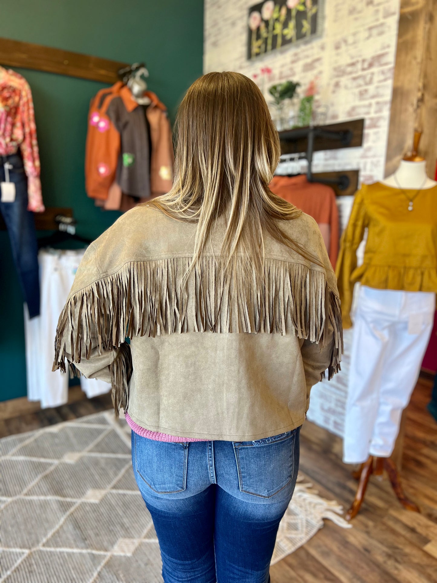 Mocha Fringe Jacket