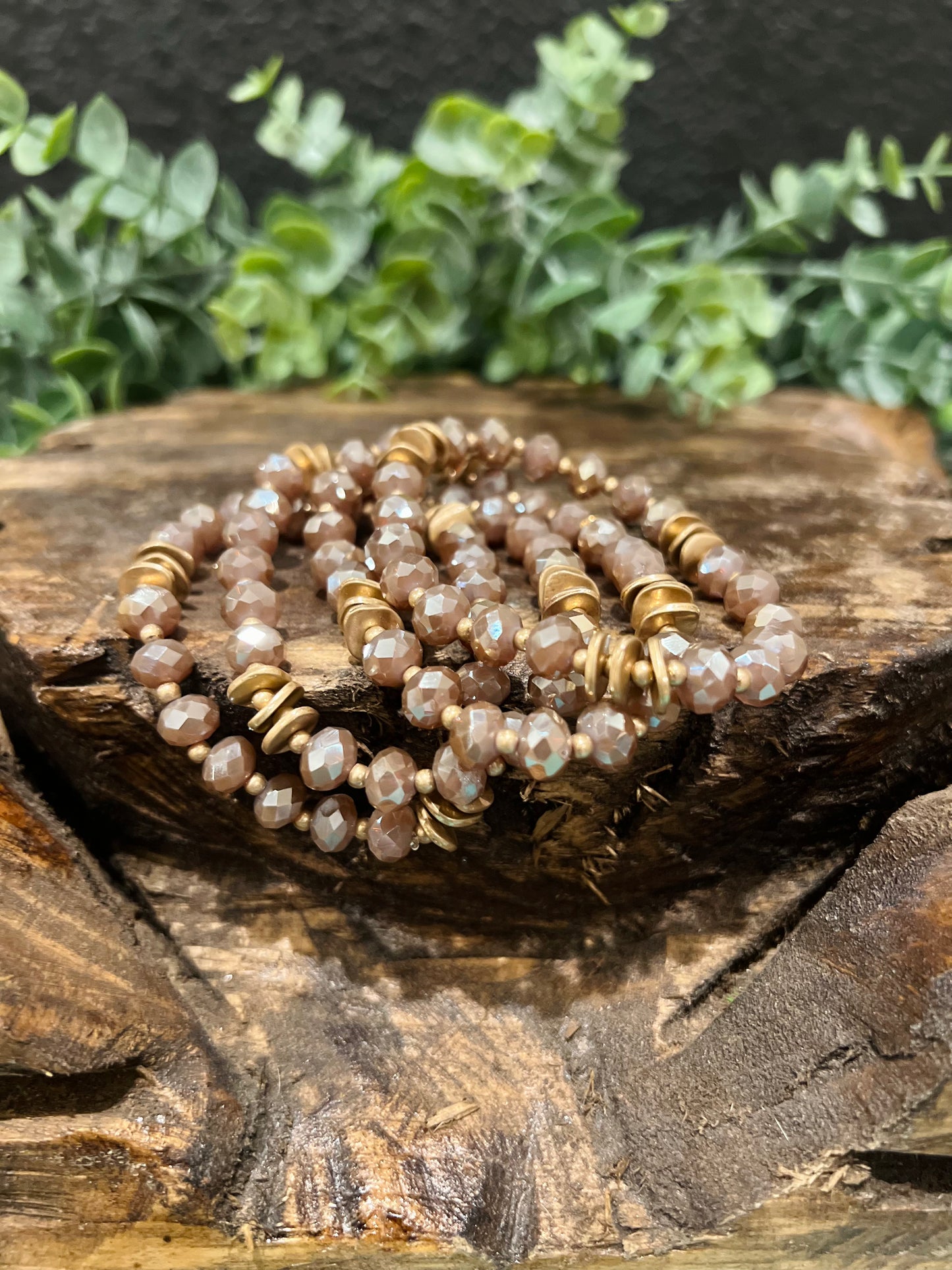 4 Strand Dusty Purple Bracelet Set