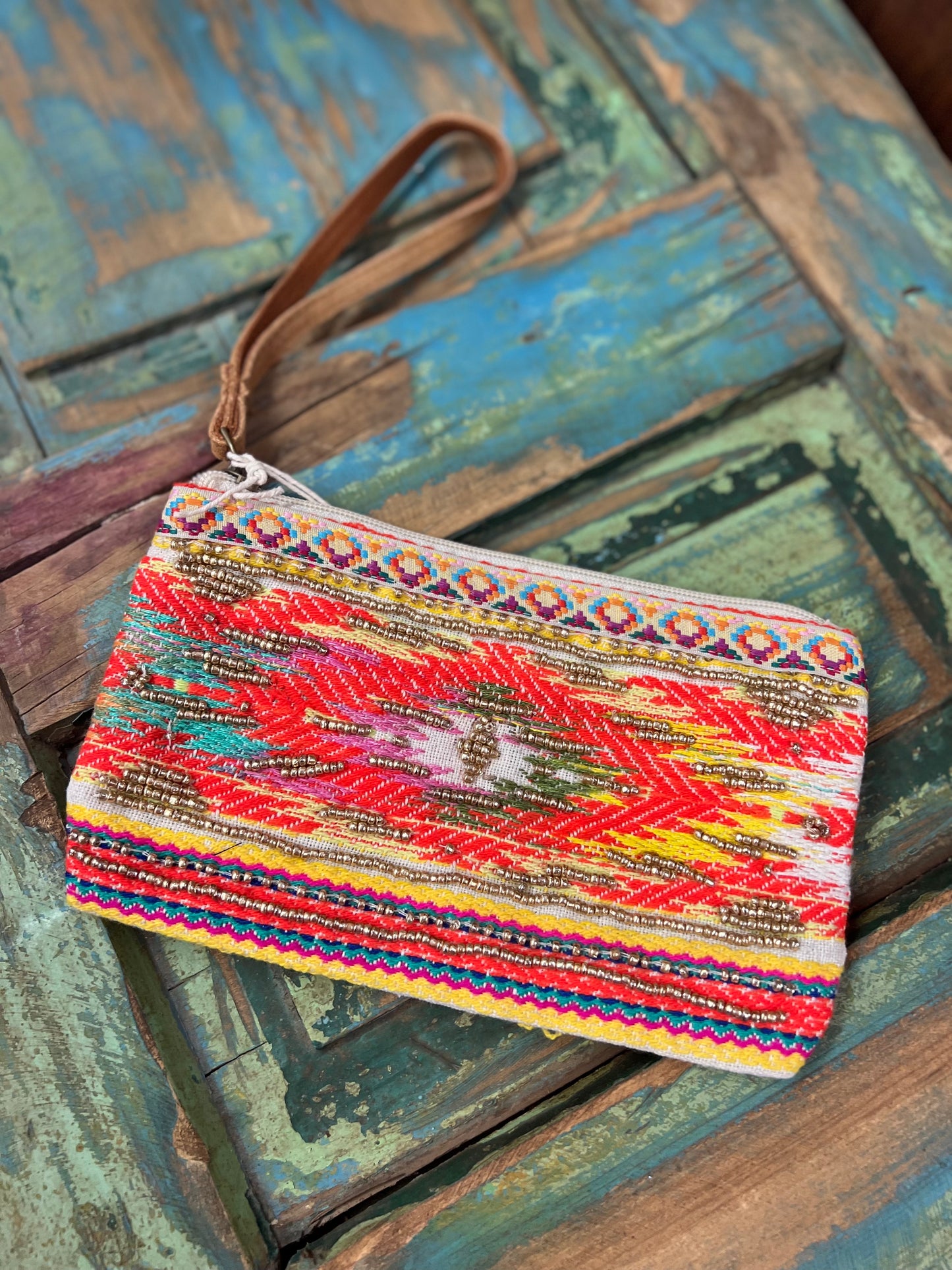 Handmade Beaded Clutch