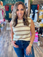 Chunky Stripe Sweater Top