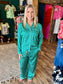 Satin Bow Button Up Pajamas