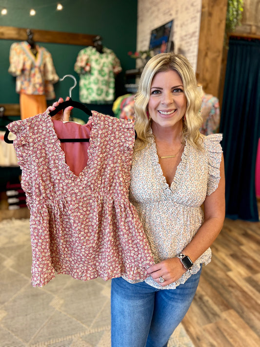 Floral Ruffle Babydoll