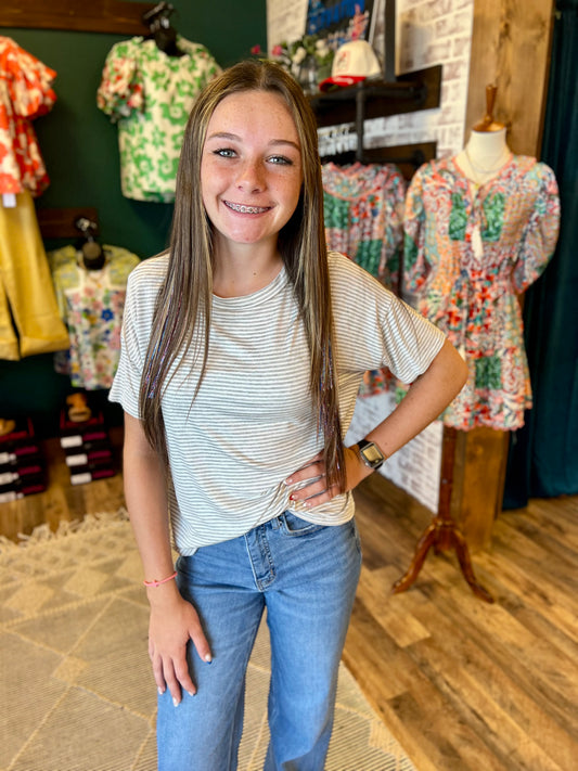 Loose Fit Short Sleeve Top