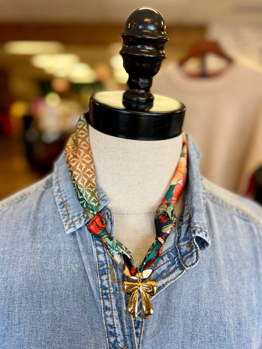 Scarf Pendant Necklace