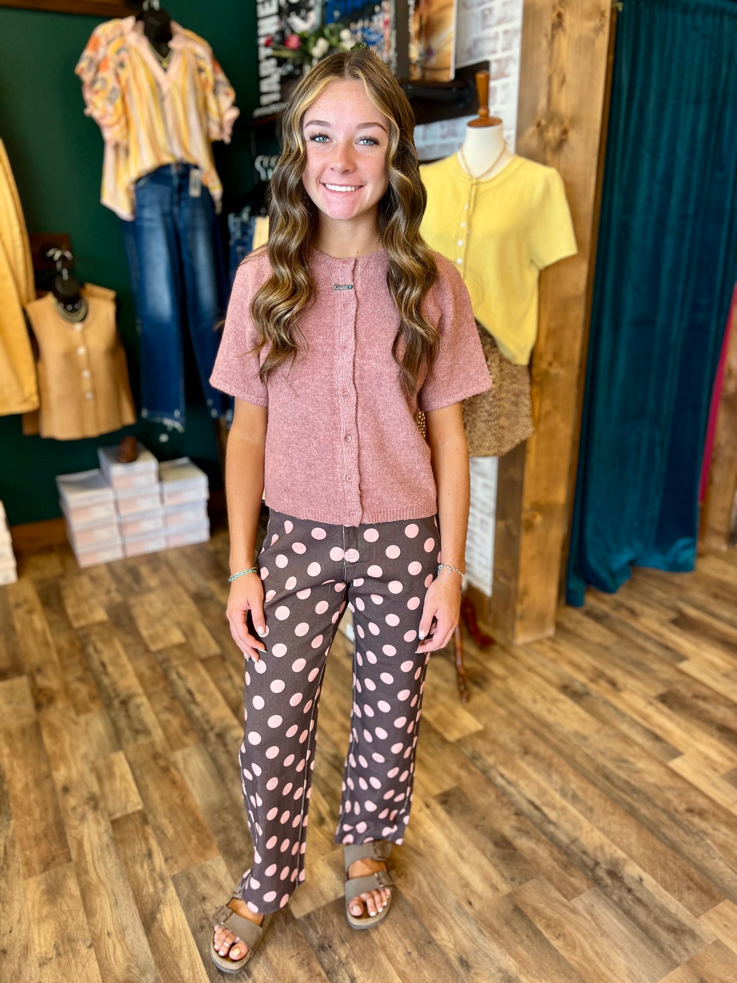 Short Sleeve Button Up Cardigan