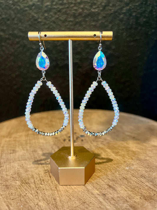 Iridescent Teardrop Earring