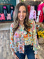 Floral Patchwork Button Up Top