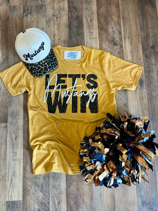 Let’s Win Mustangs Tee