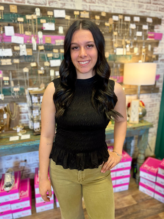 Ruched Sleeveless Top