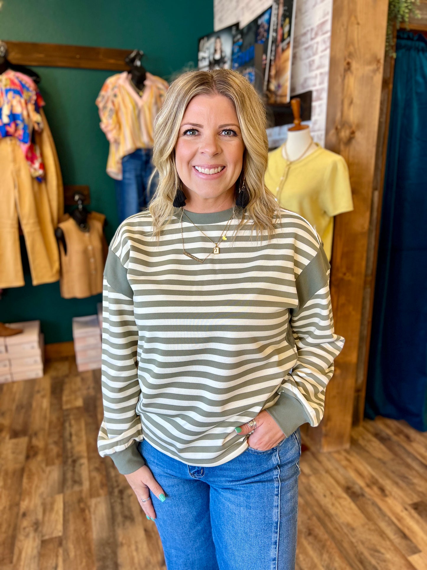 Stripe Sweatshirt
