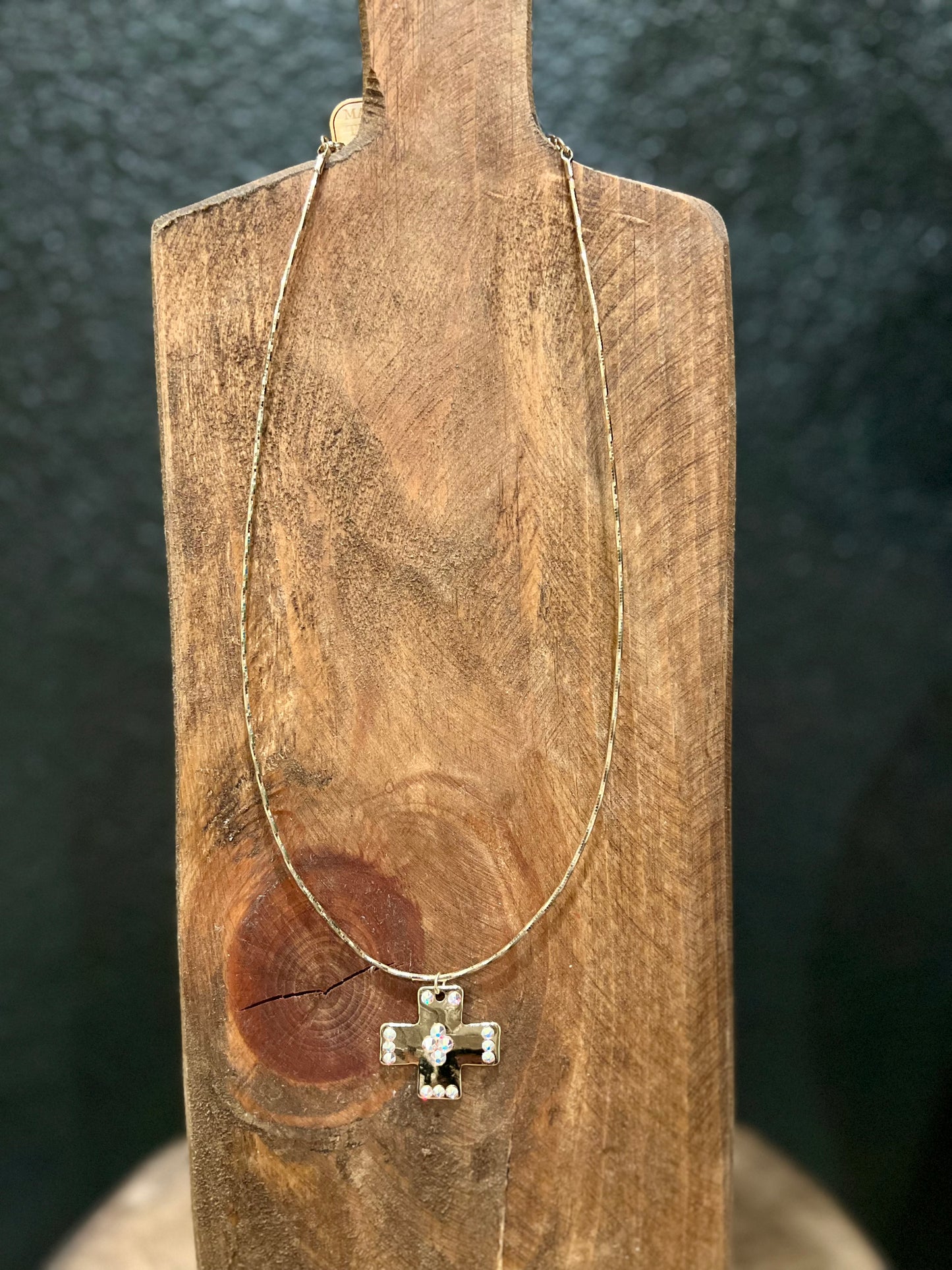 Square Cross Necklace