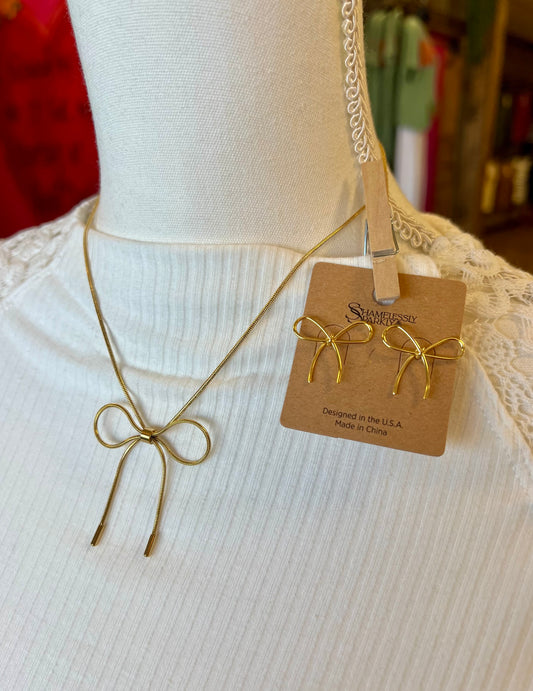 Dainty Bow Necklace