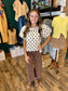 Chocolate Polka Dot Blouse