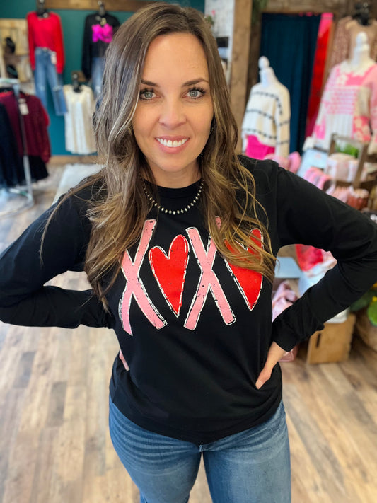 XOXO Long Sleeve Tee