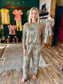 Olive Leopard Buttery Soft Pajama Set