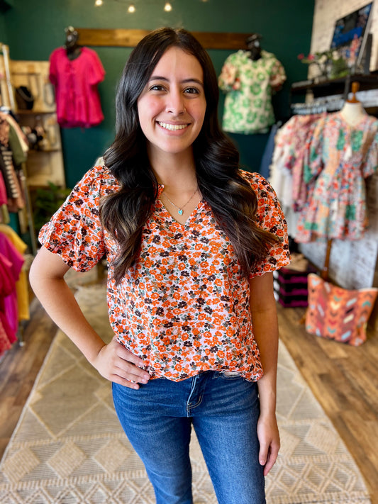 Fall Floral Top