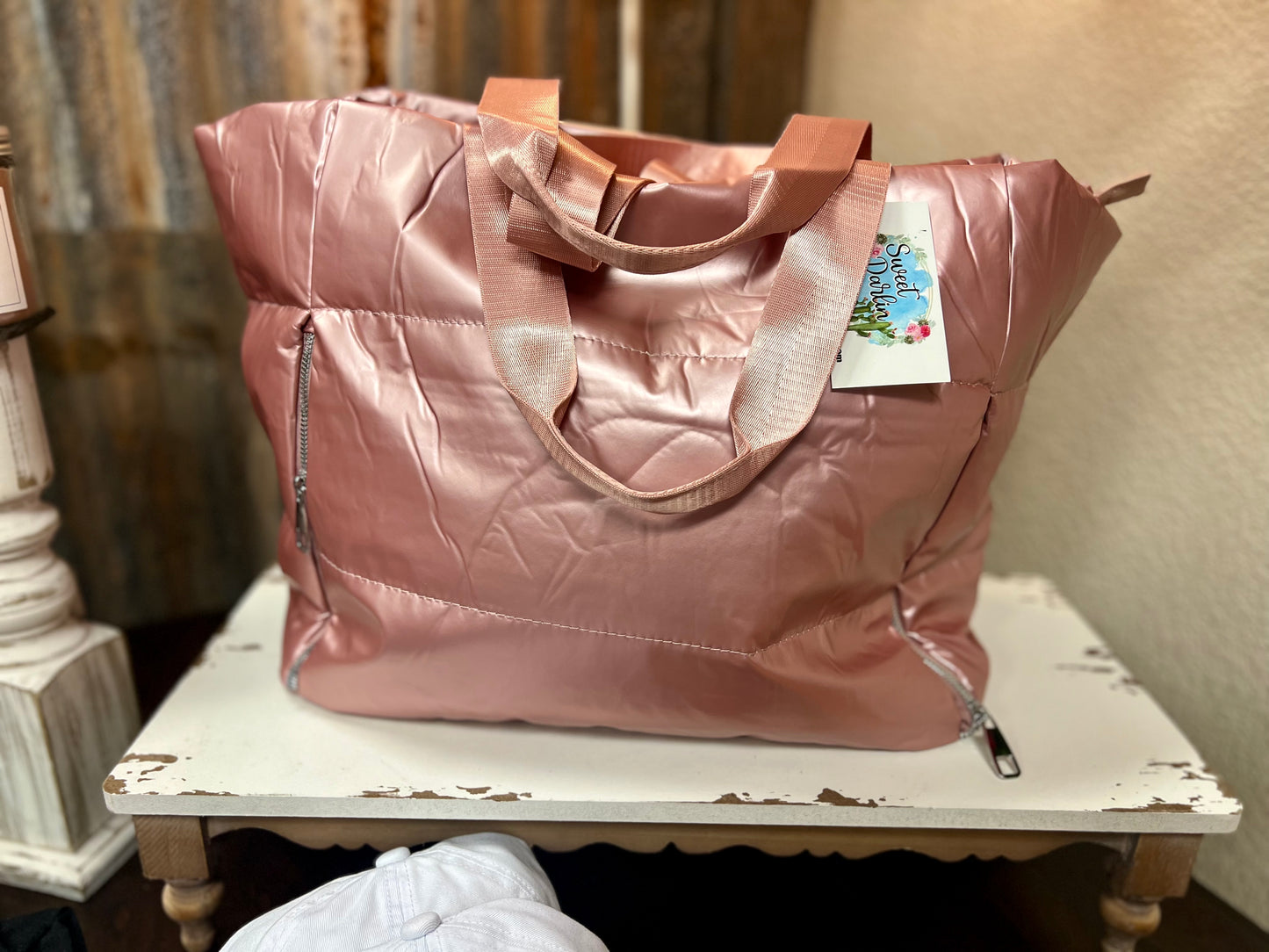 Leather Puff Bag