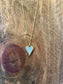 Pearl Paved Heart Necklace