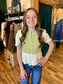 Sage Embroidered Button Up Babydoll