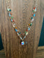 Triple Strand Multi Bead Necklace