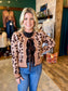Leopard Front Tie Cardigan
