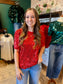 Round Neck Sequin Blouse