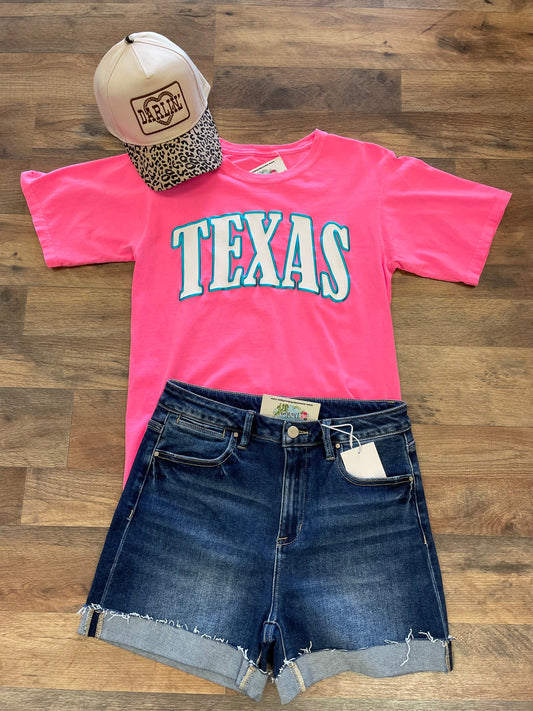 Neon Pink Texas Tee
