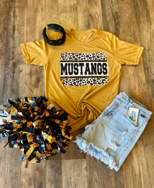 Leopard Mustangs Tee