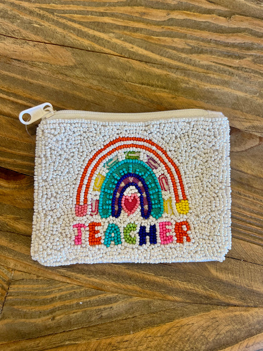 Rainbow Teacher Coin Purse