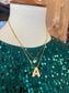 Gold Diamond Initial Necklace