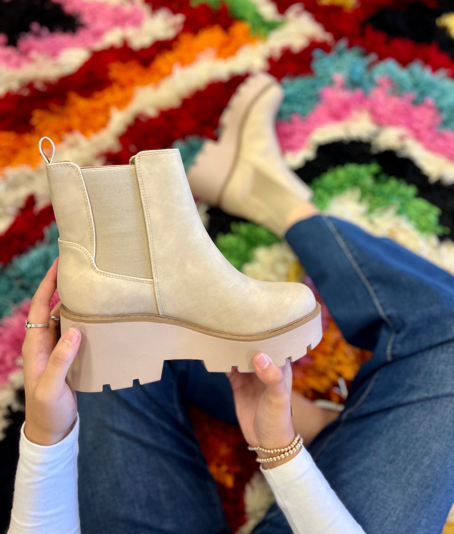 Chinese Laundry Rabbit Bootie