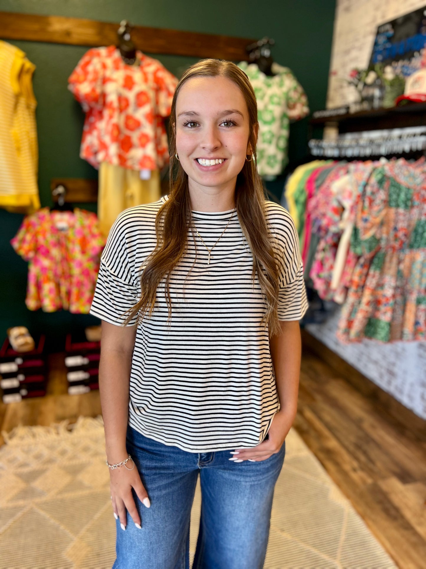 Loose Fit Short Sleeve Top