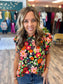 Floral Ruffle Top