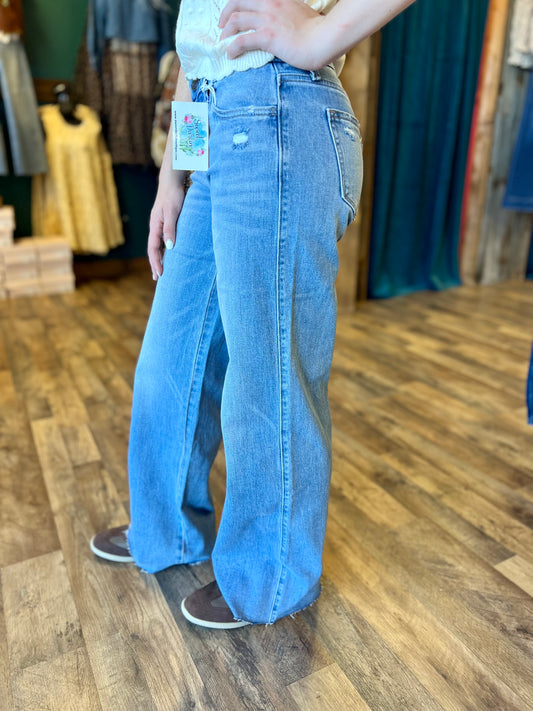 Vervet Mid Rise Wide Leg