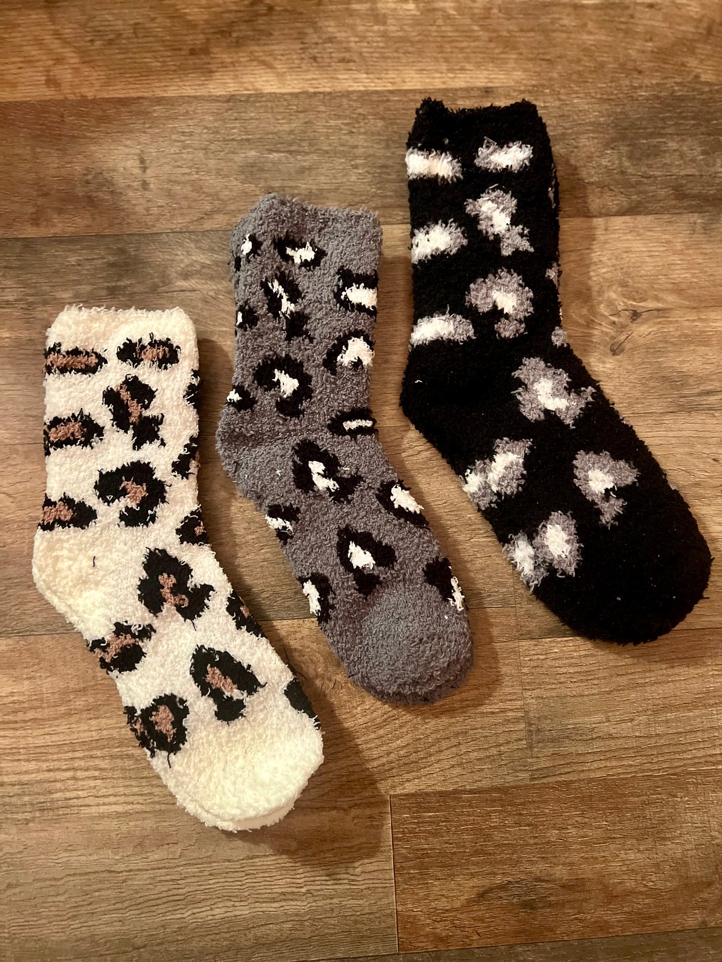 Leopard Fuzzy Socks