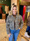 Leopard & Floral Crop Jacket