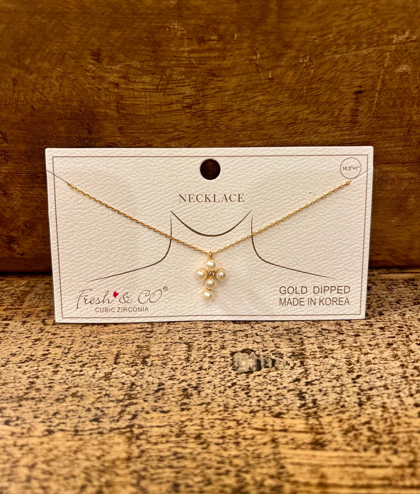 Pearl Cross Necklace